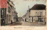 95 MAGNY EN VEXIN Place De La Poste, Animée, Colorisée, Ed Mechin, 1906 - Magny En Vexin