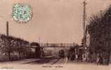 95 ST LEU Gare, Intérieur, Quais, Arrivée Train Vapeur, Carte Email, Ed Batellier Photo Email Breger, 1906 - Saint Leu La Foret