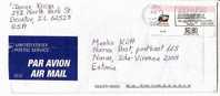 GOOD POSTAL COVER : USA ( Decatur IL ) - ESTONIA 2005 - Postage Paid 0.80$ - Covers & Documents