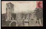 Jolie CP Ancienne Angleterre Huntspill Church Eglise - écrite à Burnham En 04-1910 - Other & Unclassified