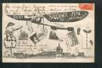 Bazas - Souvenir De La Fête Au Profit De L'Aviation Militaire (multi Vues, Avion, Pierrot, Arlequin Dessins De  Cadars) - Bazas