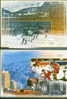 SUISSE JEUX OLYMPIQUES DE SALT LAKE CITY  2 CARTES TAXE PERCUE 1998 HOCKEY SUR GALCE - Hiver 2002: Salt Lake City
