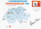 SUISSE ENVELOPPE SOUVENIR 1986 CIBLE - Tiro (armi)