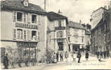 01 - AIN - GEX - LA PLACE DU PONT - HOTEL - COMMERCE - PHARMACIE - CARTE TRES ANIMEE - Gex