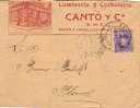 6606. Carta BARCELONA 1905 Sobre Publicitario Privado - Storia Postale