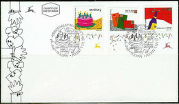 ISRAEL..1991..Michel # 1184-1186...FDC. - FDC