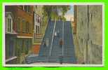 QUÉBEC - L"ESCALIER ANIMÉE - - CARTE JAMAIS UTILISÉE - - Québec - La Cité