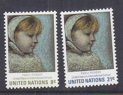 H0193 - ONU UNO NEW YORK N°217/18 ** PICASSO - Unused Stamps