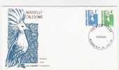 NOUVELLE CALEDONIE / FDC  / LA CAGOU  / 1989. - Gallináceos & Faisanes