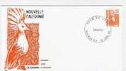 NOUVELLE CALEDONIE / FDC  / LA CAGOU  / 1990. - Galline & Gallinaceo