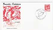 NOUVELLE CALEDONIE / FDC  / LA CAGOU  / 1990. - Gallinaceans & Pheasants