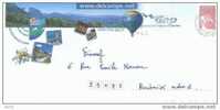 MONGOLFIERE PRET A POSTER FRANCE 2002 GAP VILLE DES ALPES DE L ANNEE - Airships