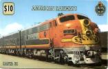 USA $10 BEAUTIFUL COLOURFUL DIESEL TRAIN TRAINS SANTA FE READ DESCRIPTION !! - Other & Unclassified