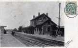 60 MERU Gare, Voie Montante, Quais, Animée, Ed Brard, 1904, Dos 1900 - Meru