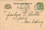 2473. Entero Postal Bayern Muenchen  1898 - Interi Postali