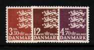 DANIMARCA - ORDINARIA , STEMMA N. 727/729  *** - Ungebraucht