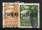 DANIMARCA - PACCHI POSTALI , I N. 13 E 14 : USATI - Paketmarken