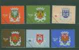 SPE0073 Specimen Blason Armoiries Aveiro Beja Braga Braganca Castelo Branco Coimbra 2120 à 2125 Portugal 1996 Neuf ** - Unused Stamps