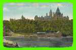 OTTAWA, ONTARIO - PARLIAMENT HILL AND BUILDINGS FROM THE RIDEAU - ON LINE OF C.P.R. - TRAVEL - - Ottawa