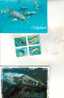 2 X Dolphins - Whales Postcards + Stamps - 2 Carte Postale De Dauphins - Balaine + Timbres - Poissons Et Crustacés