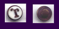 MONOGRAMME  " T " - Broches