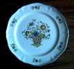 Vieux Delft - Assiette - Bord  PLATE - AS 287 - Saint Amand (FRA)