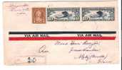 AIR MAIL TO FRANCE 1928 - Schmuck-FDC