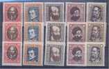 HUNGARY - REVOLUTIONERS 3 SETS HINGED + ALMOST 2 SETS USED - Ongebruikt