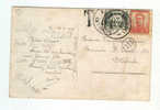 Carte 10 C Pellens (Timbre HORS COURS) 1920 BXL En Ville - Taxée Timbre Taxe 20 C   --  3/978 - Covers & Documents