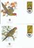 Série De 4 FDC Sur Les Perroquets De Norfolk, WWF - Papegaaien, Parkieten