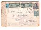 LETTRE AVEC CENSURE +AIR MAIL 1941 - Enveloppes évenementielles