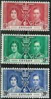 CEYLON..1937..Michel # 227-229...MLH...MiCV - 7.50 Euro. - Ceylan (...-1947)