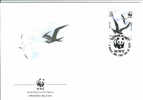 OISEAU FREGATE  ENVELOPPE PREMIER JOUR WWF 1990 ASCENSION ISLAND DIFFERENT 1 - Seagulls