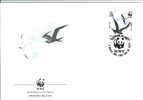 OISEAU FREGATE  ENVELOPPE PREMIER JOUR WWF 1990 ASCENSION ISLAND DIFFERENT 1 - Mouettes