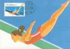 PLONGEON CARTE MAXIMUM 1992 CHINE JEUX OLYMPIQUES DE BARCELONE - Ete 1992: Barcelone