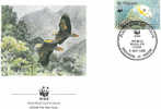 OISEAU PERROQUET AMAZONE DE SAINT VINCENT ENVELOPPE PREMIER JOUR WWF ST VINCENT 1989 - Papagayos