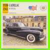 G.M. CADILLAC, 1938 60 SPECIAL - VOITURE DE LUXE - FICHE COMPLÈTE DE LA VOITURE À L´ENDOS DE LA CARTE - - Cars
