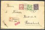 HUNGARY REGISTERED COVER 1916 CENSORED TO SWITZERLAND - Lettres & Documents