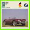 BMW, 1956 507 CONVERTIBLE - FICHE COMPLÈTE DE LA VOITURE À L´ENDOS DE LA CARTE - - Cars