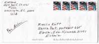 POSTAL COVER USA - ESTONIA 2006 - Flags & Statue Of Liberty - Storia Postale