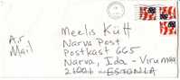 POSTAL COVER USA ( San Francisco ) - ESTONIA 2005 - Good Stamped: Flags - Cartas & Documentos