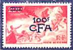 Reunion Cfa  1949  P A  N° 48  Neuf X X  Cote 65€ - Poste Aérienne