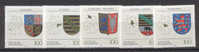 RFA  1544,1554,1570,1576 Et 1586  * *  TB  Armoiries Des Länder Allemands - Postzegels