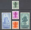 COB 787/791 (*) MH (lot 296) - Unused Stamps