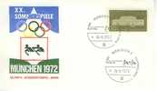 C1732 Aviron Allemagne 1972 Cachet Illustre Jeux Olympiques De Munich - Rowing