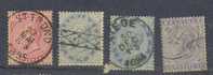 Belgie Ocb Nr : 38 - 41 Gestempeld (zie Scan) Lot 2 - 1883 Léopold II