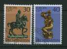 Liechtenstein Mi 600-601 Europa 1974 - Sculptures - Horse - Used Stamps