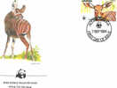 WWF  LE BONGO ANTILOPE  FDC GHANA  1991  DIFFERENT - Game