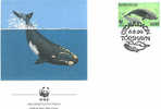 WWF BALEINES  FDC ILES FEROE 1990  DIFFERENT - Whales