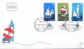 VOILE    FDC ISRAEL 1970 CHAMPIONNATS DU MONDE - Segeln